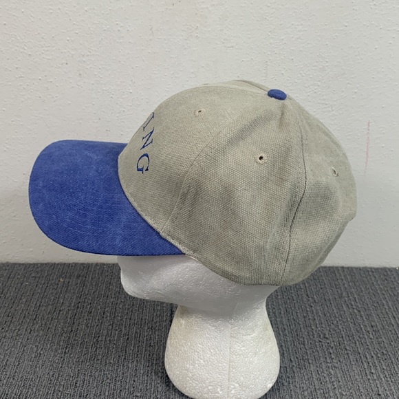 Irving Baseball Hat Mens OSFA Muted Green Blue Brim Strapback cap Toppers - Picture 6 of 13